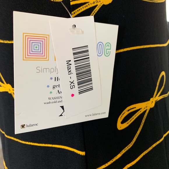 XS Lularoe Maxi Skirt Dress swim cover Bows - Picture 3 of 7